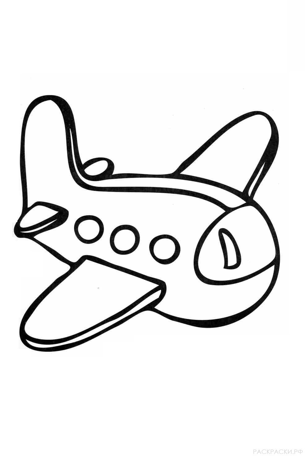 Раскраска Маленький Пассажирский Самолёт