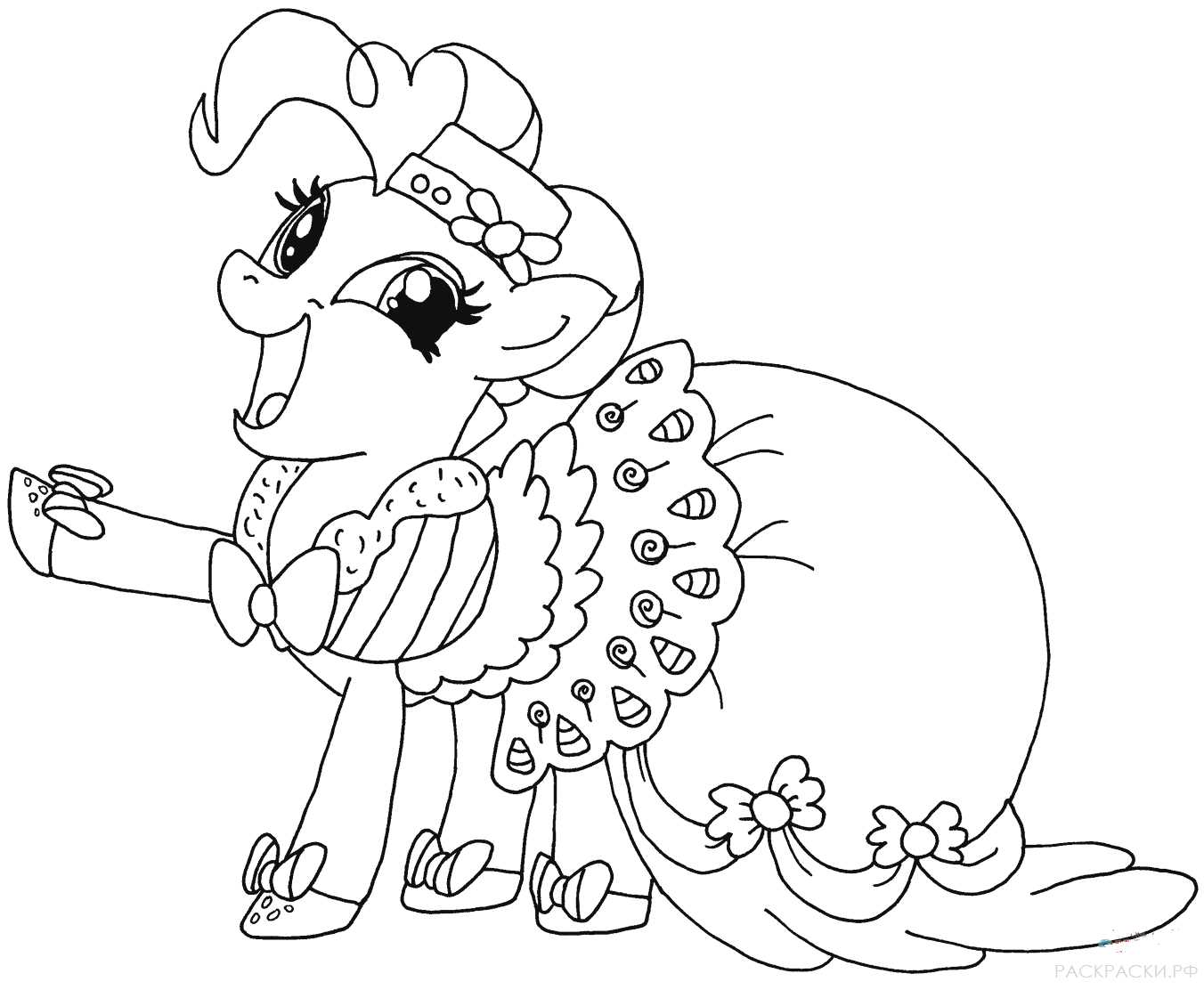 Раскраска Май Литл Пони: Пинки Пай