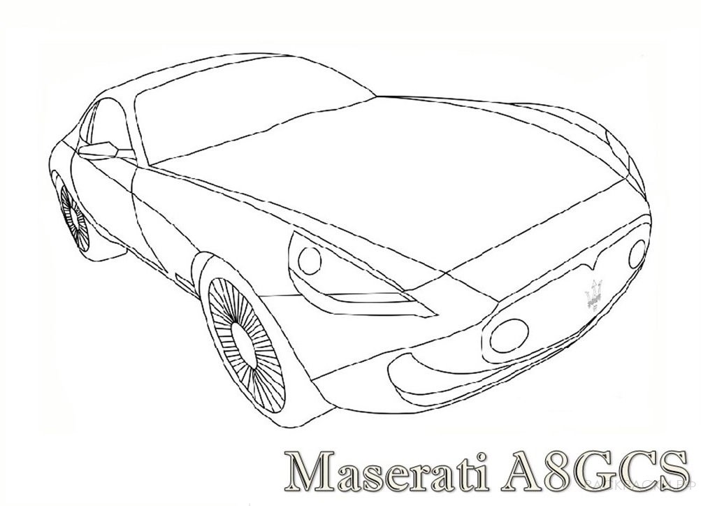 Раскраска машина Maserati A8GCS