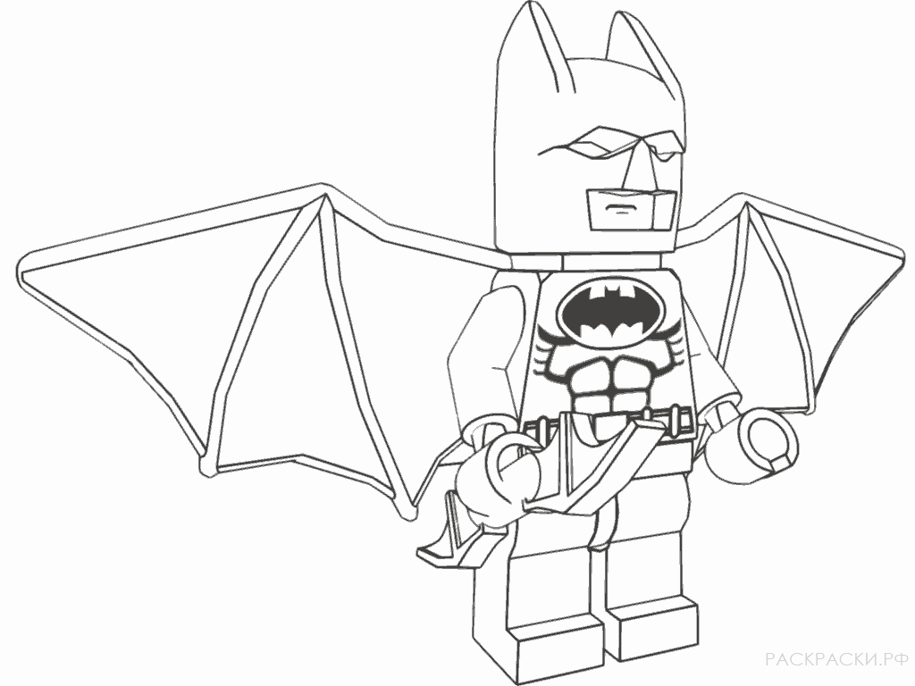 Раскраска Лего Бэтмен