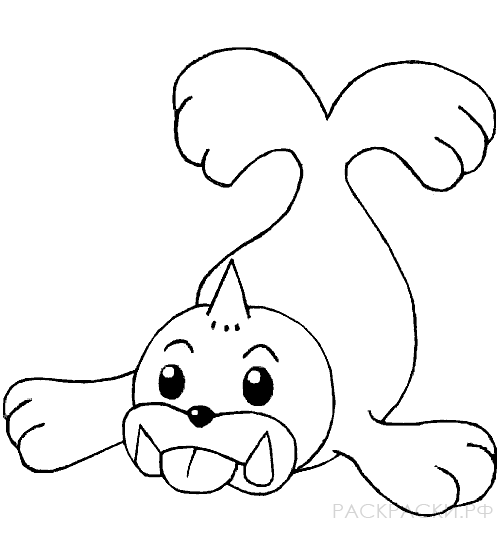 Раскраска Аниме Покемон морской котик