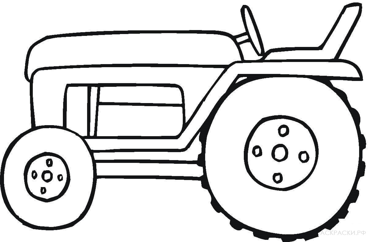 Раскраска Маленький трактор 2