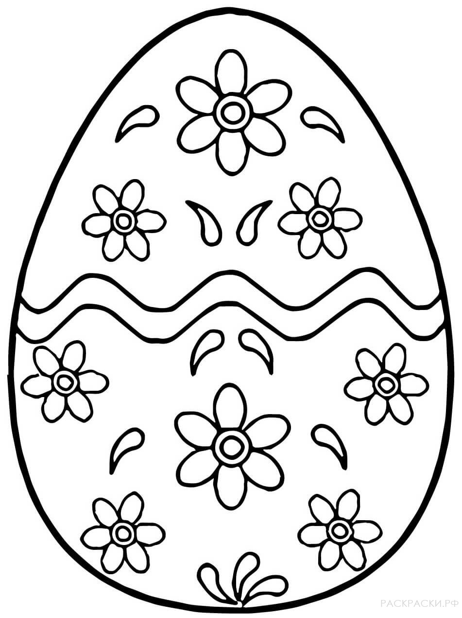 Раскраска Пасхальное яйцо 34