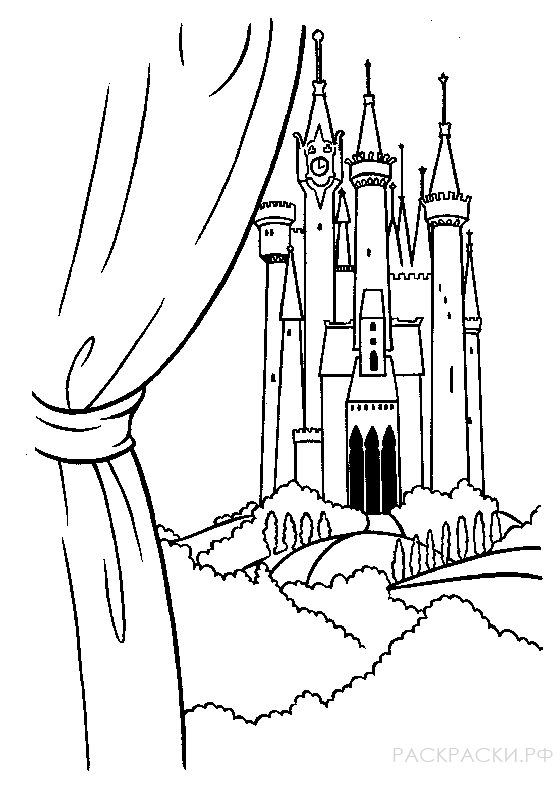 Раскраска Замок принца